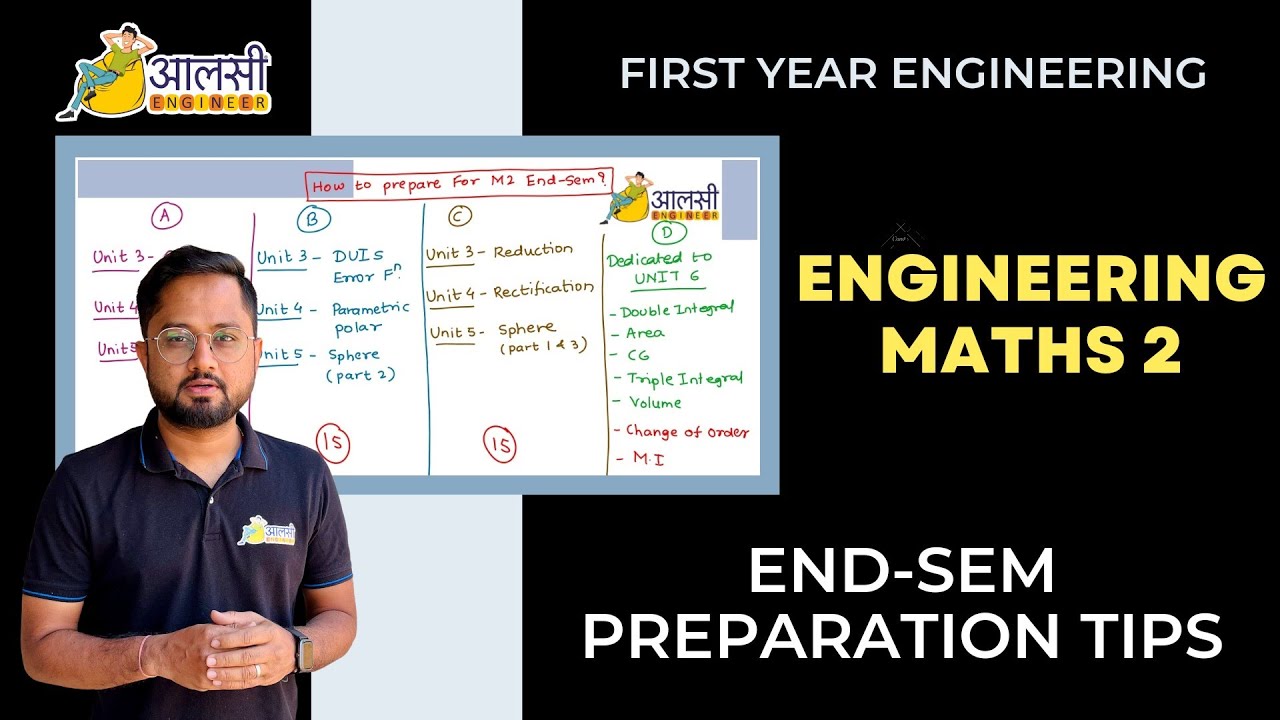 Engineering maths 2 first year end sem exam preparation tips sppu