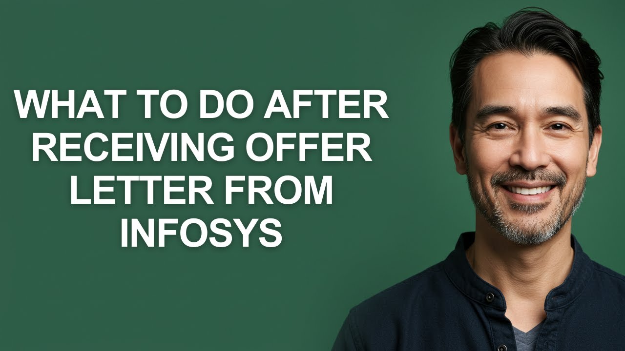 What to Do After Receiving Offer Letter From Infosys - KevinHowTo - YouTube