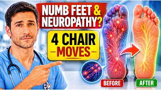 4 Chair Moves to Stop Neuropathy Tingling &amp; Fix Numb Feet Over 60.