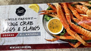 Walmart KING Crab Legs Unboxing | King  Crab Legs | cheap King Crab legs | Walmart Crab Legs