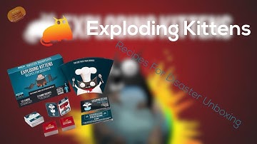 Exploding Kittens | Recipes for Disaster | Unboxing | #unboxing #cards #cardgame #explodingkittens