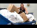 DUMPSTER DIVING- SHE CAN'T BELIEVE WHAT SHE FOUND!