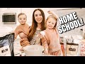 FIRST DAY OF HOMESCHOOL! MAKING BATH BOMBS | DIY BATH BOMB DISASTER