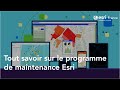 Tout savoir sur le programme de maintenance esri