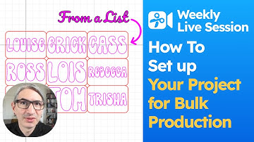 How to Set up Your Projects For Bulk Production with A list of names