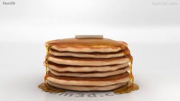 Pancakes 3D model by 3DModels.org