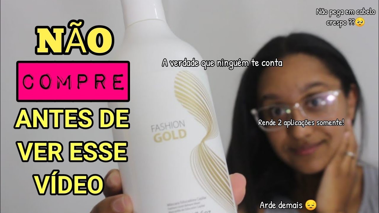 Não use progressiva FASHION GOLD antes de VER esse vídeo