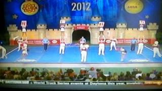 Ole Miss Cheerleaders at UCA 2012 Nationals