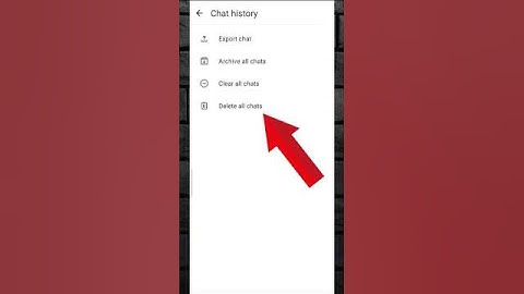 how to delete whatsapp all chat #shorts