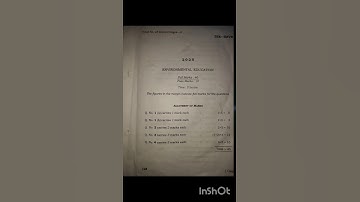 Environmental education question paper 2025,class11,Hs 1st year,  #viralshorts #questionpaper