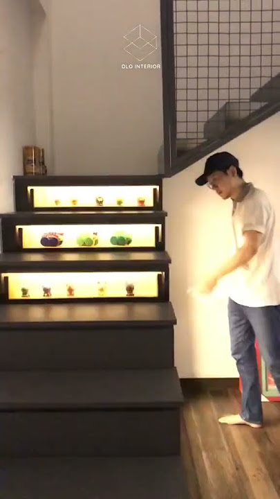 INSPIRASI TANGGA KALAU TAKUT BUAT NAIK PAS MALEM-MALEM #interiordesign #tipsinterior #tangga #video