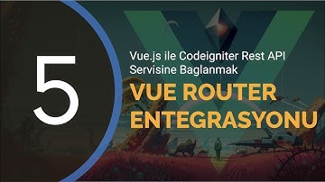Vue.js ile Codeigniter Rest API Servisine Bağlanmak - Ders 5 | Vue Router Nedir ve Router Kullanımı