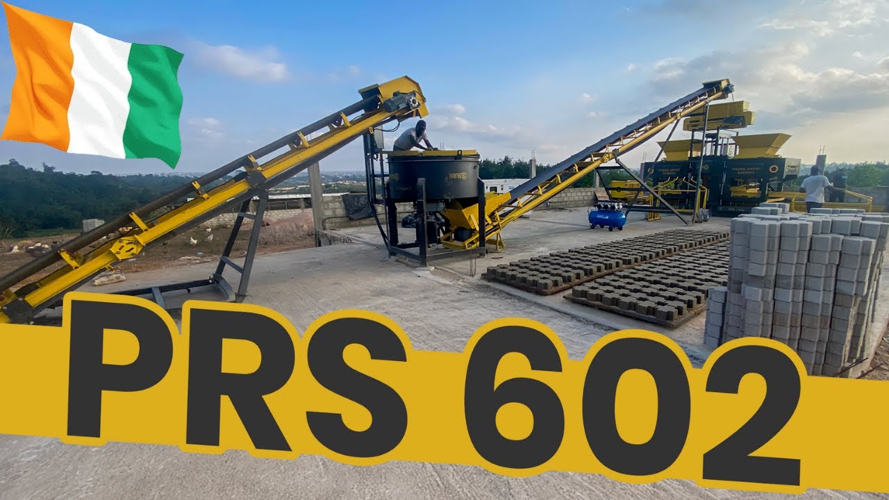 PRS 602 Semi-Automatic Paving Block & Hollow Block Machine in Ivory Coast! 🇨🇮
