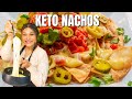 EASY KETO NACHOS! LOADED, LOW CARB QUESO NACHOS! ONLY 1 NET CARB!