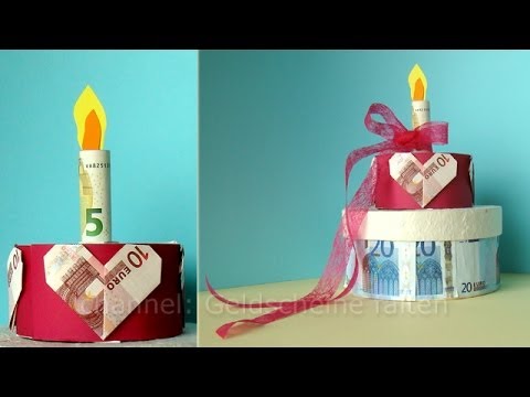 Geldgeschenke Hochzeit Hochzeitstorte Basteln Geld Falten Und Originell Verpacken Youtube