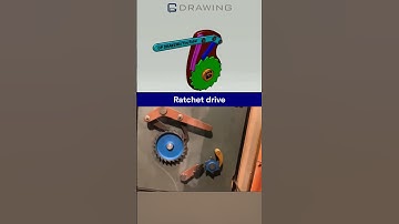 Ratchet drive #mechanical #engineering #mechanism #cad #solidworks #engenharia