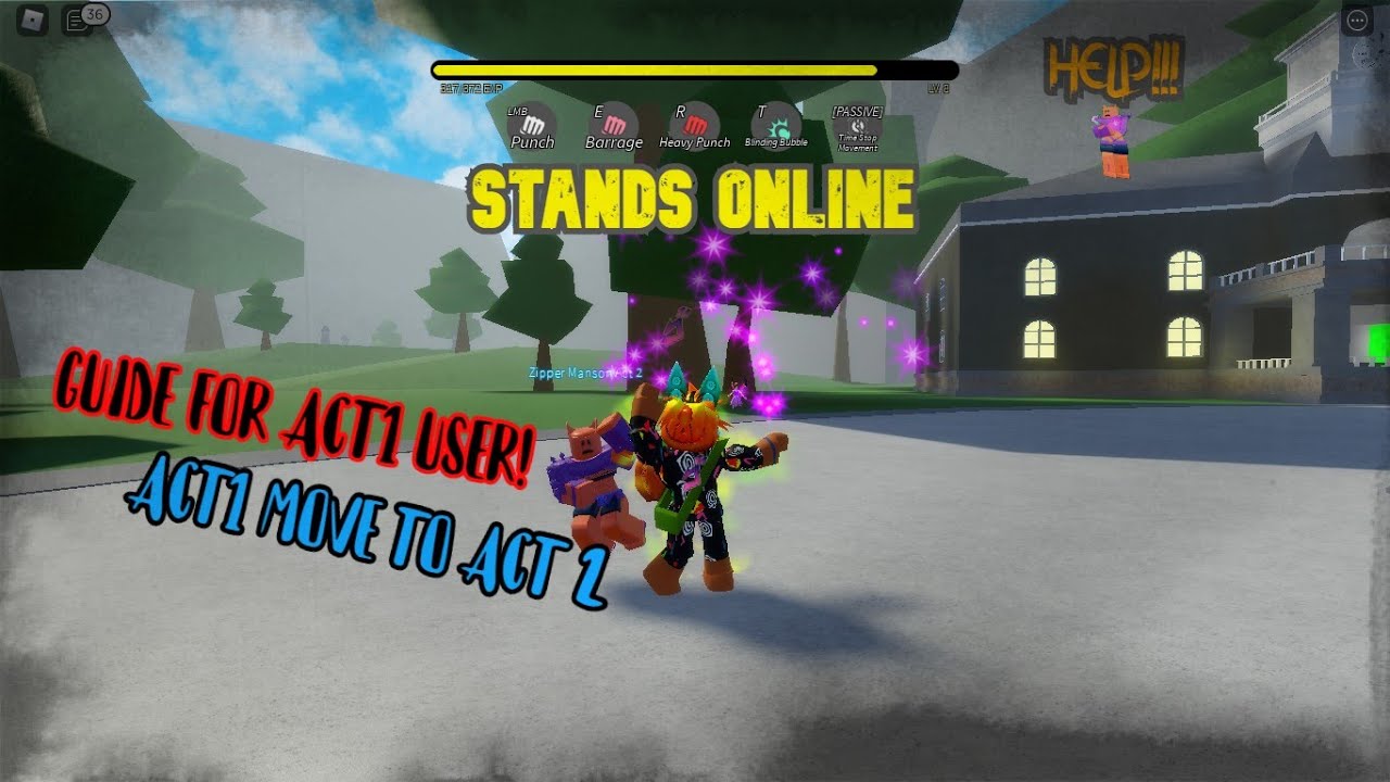 Stands Online How To Level Up Act1 Stand Huge Update Youtube - hack roblox stand online