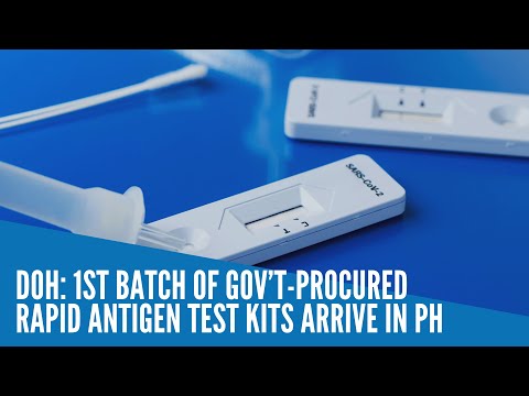 1st batch of gov't-procured rapid antigen test kits arrive in PH — DOH