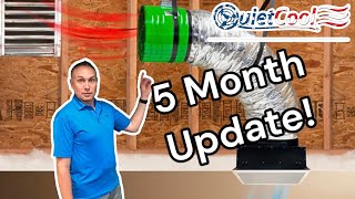 QuietCool Whole House Fan 5 Month Update | Was It Worth The Cost?  Quite Cool QC ES7000