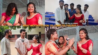 What Motivates U To Come To College | College Students Funny Answers | Fun With Clg Students