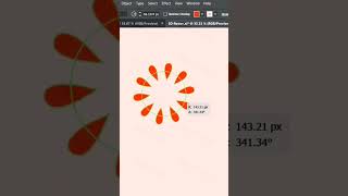 Radial repeat training in illustrator #illustrator #photoshop#shorts