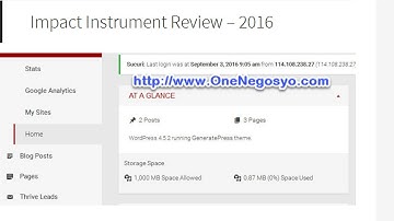 Impact Instrument Review By Manny M. Viloria