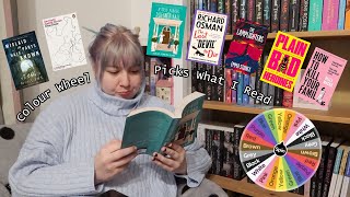 colour wheel picks what I read for a week 🎨 spoiler free reading vlog