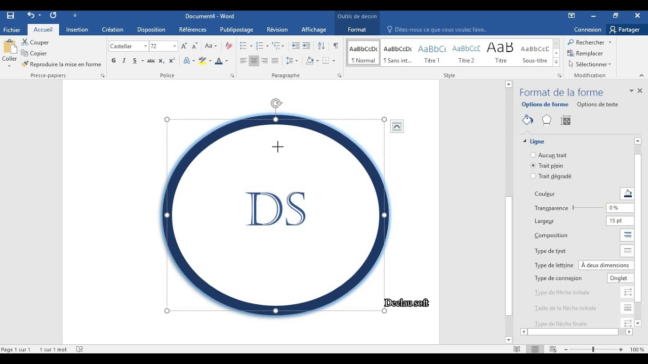Créer un logo avec Word - YouTube