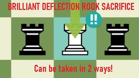 A chess puzzle with a BRILLIANT deflection tactic