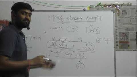 MODIFY OPERATOR( EXAMPLES ) IN C - PROGRAMMING