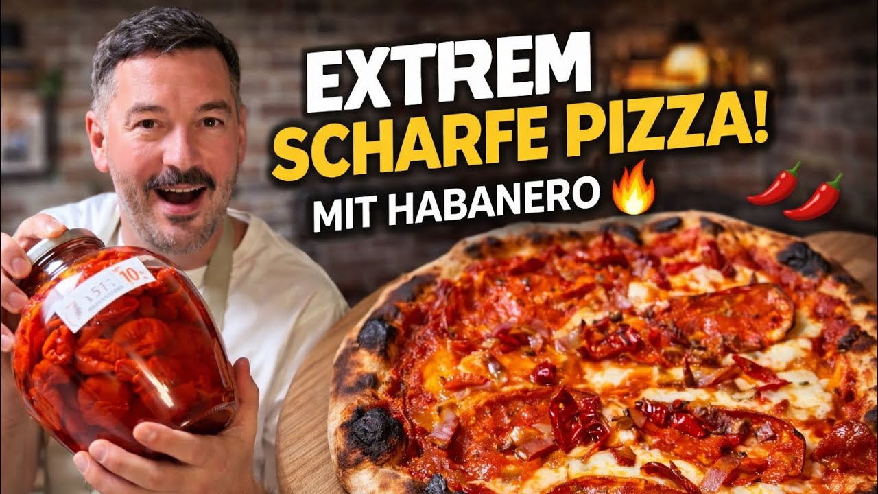 Die schärfste Pizza meines Kanals?! 🌶️ Habanero Pizza nach Zuschauer-Rezept