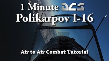 1 Minute DCS - Polikarpov I-16 - Air Combat Tutorial