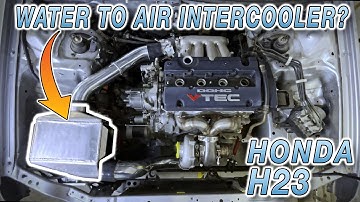 Installing a Water to Air Intercooler and piping | Honda Prelude H23 450HP