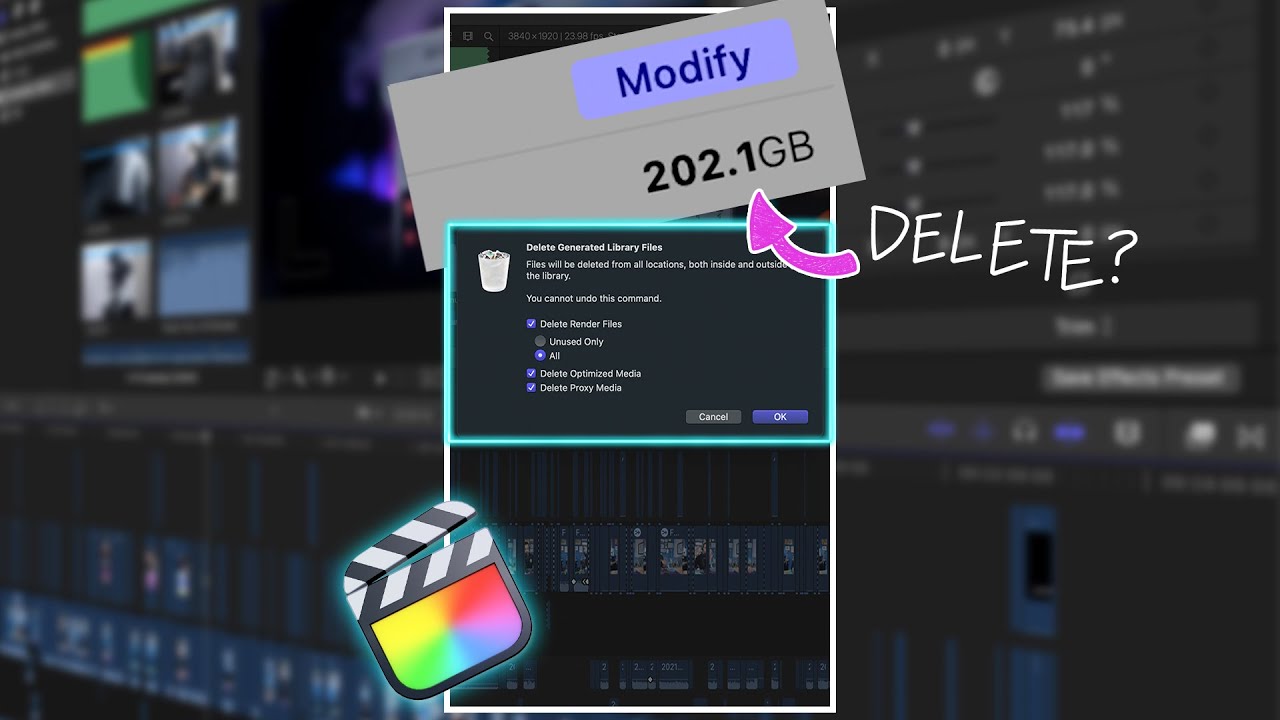 final cut pro free up space