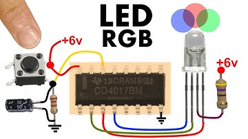 Como controlar un diodo LED de 3 colores RGB