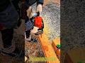 Power Chainsaw Timber Cutting Technique | Fast Woodworking Process.