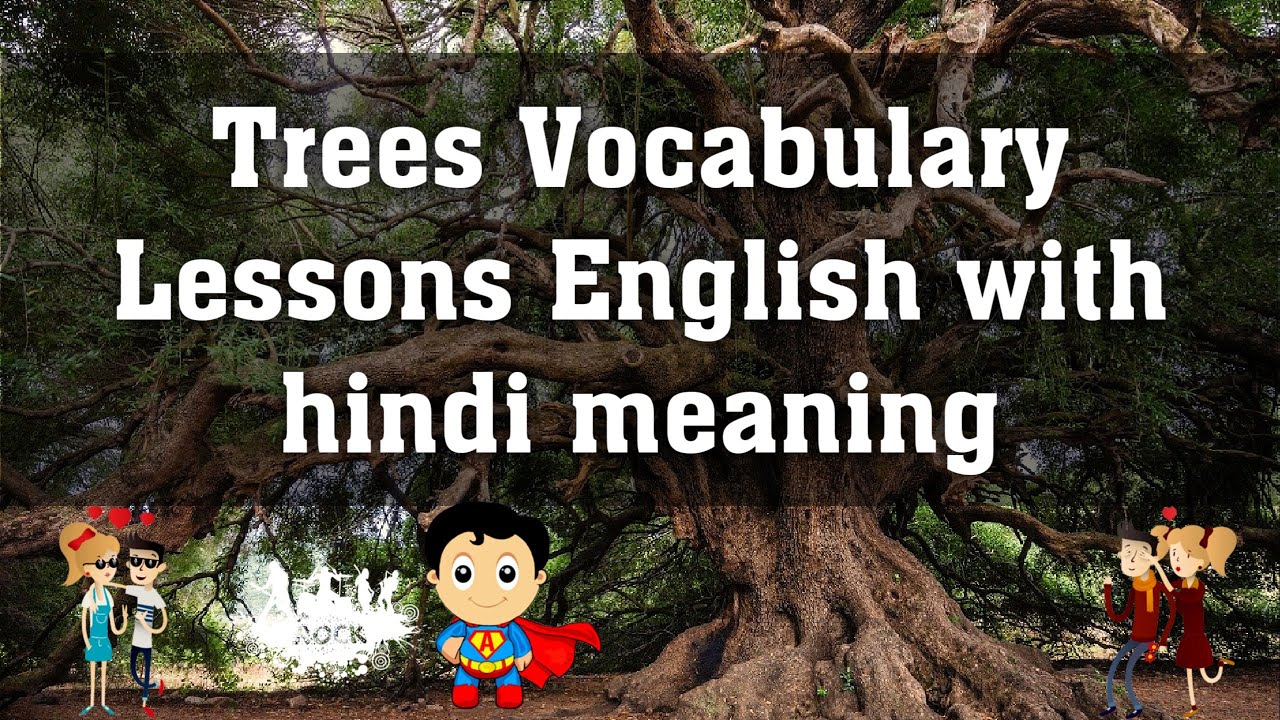 Trees Vocabulary English with hindi meaning || Nurse || पेड़ के शब्दार्थ हिन्दी में - YouTube
