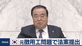 元徴用工問題で韓国国会議長が法案を提出