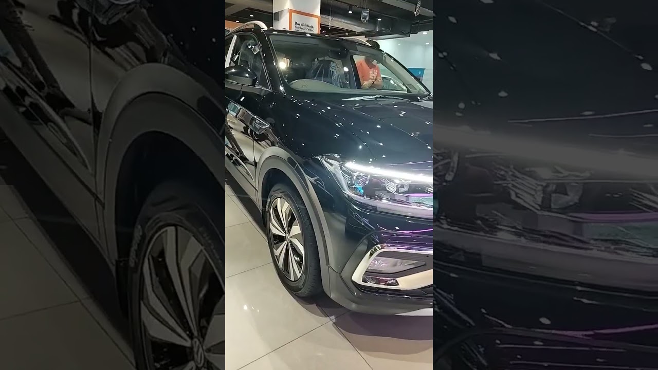 Watch Taigun GT Plus 1.5 TSI EVO DSG Deep Pearl Black  colour