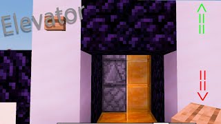 How to make an elevator in Minecraft Bedrock Edition | Easy | #minecraft #bedrockedition #redstone 