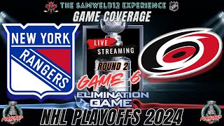 LIVE: NEW YORK RANGERS vs CAROLINA HURRICANES Coverage - 2024 NHL Playoffs game 6