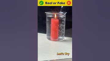 Candle Burning under Water Trick🕯️😱 #shorts