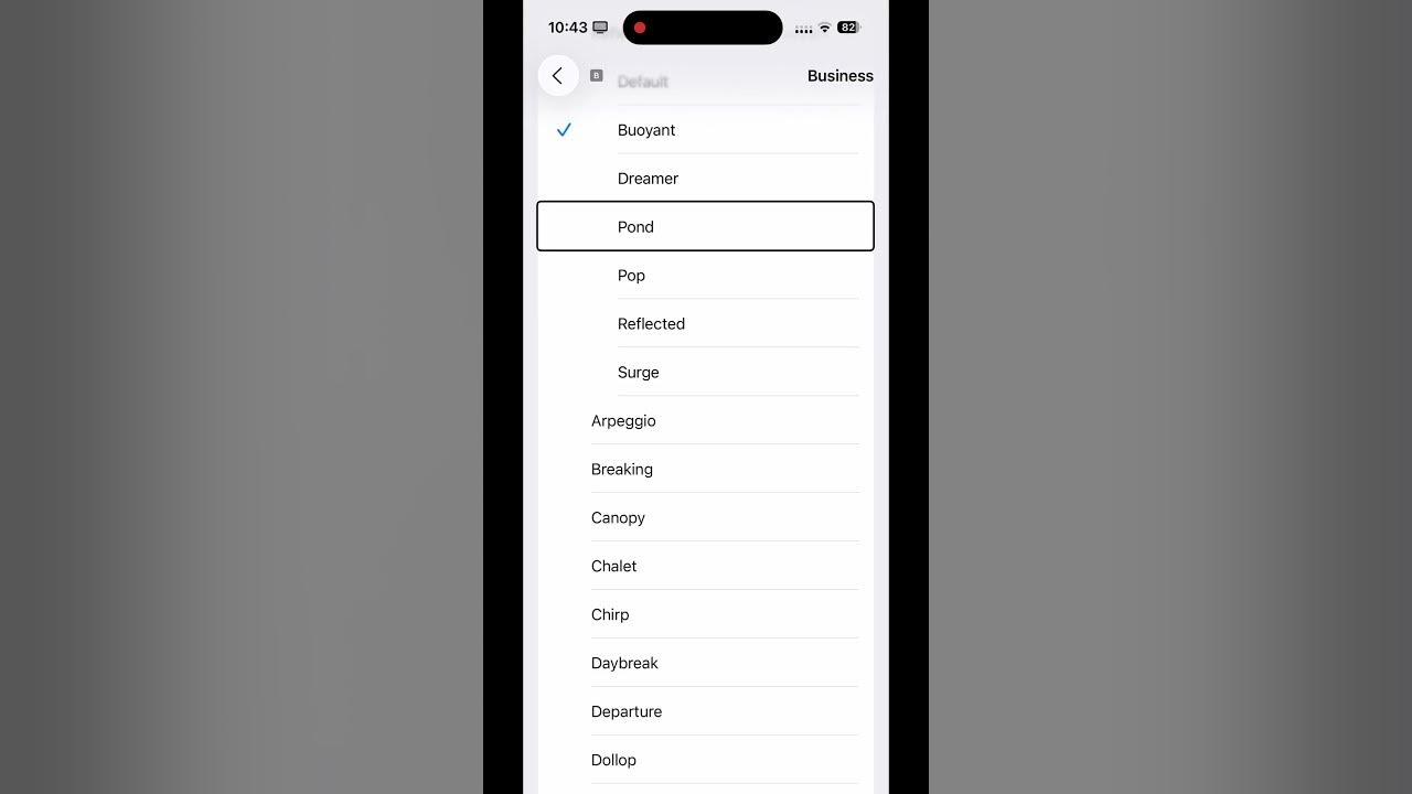 Reflection Buoyant, iOS 26 new iPhone ringtone