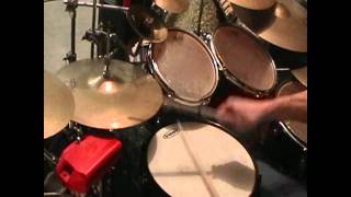 Steve Gadd's The Paradiddle Groove - FAST,  w/ Metronome drum cover solo