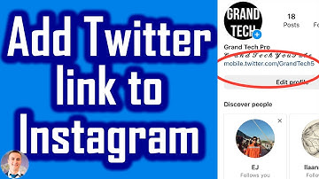 How to Add Twitter link to Instagram Profile! (NEW)