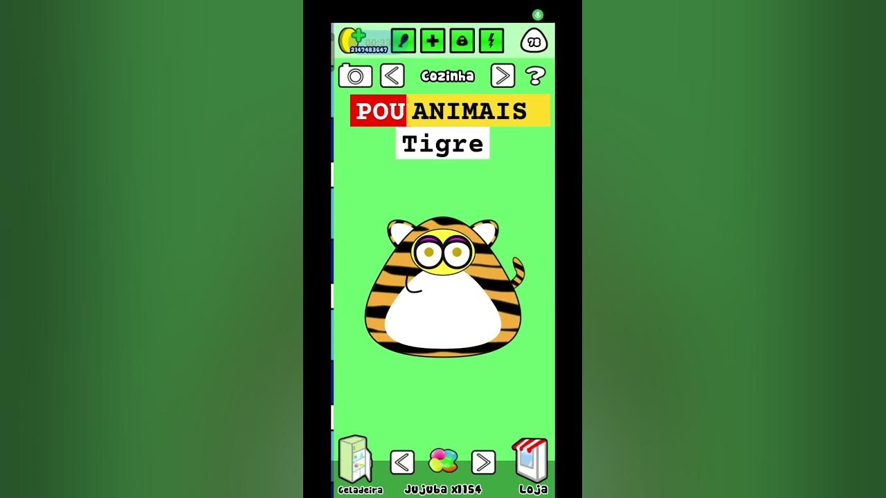 POU ANIMAIS TIGRE BOSS#POU#SHORT#jouguinhodopou #pougameplay #gamepou 