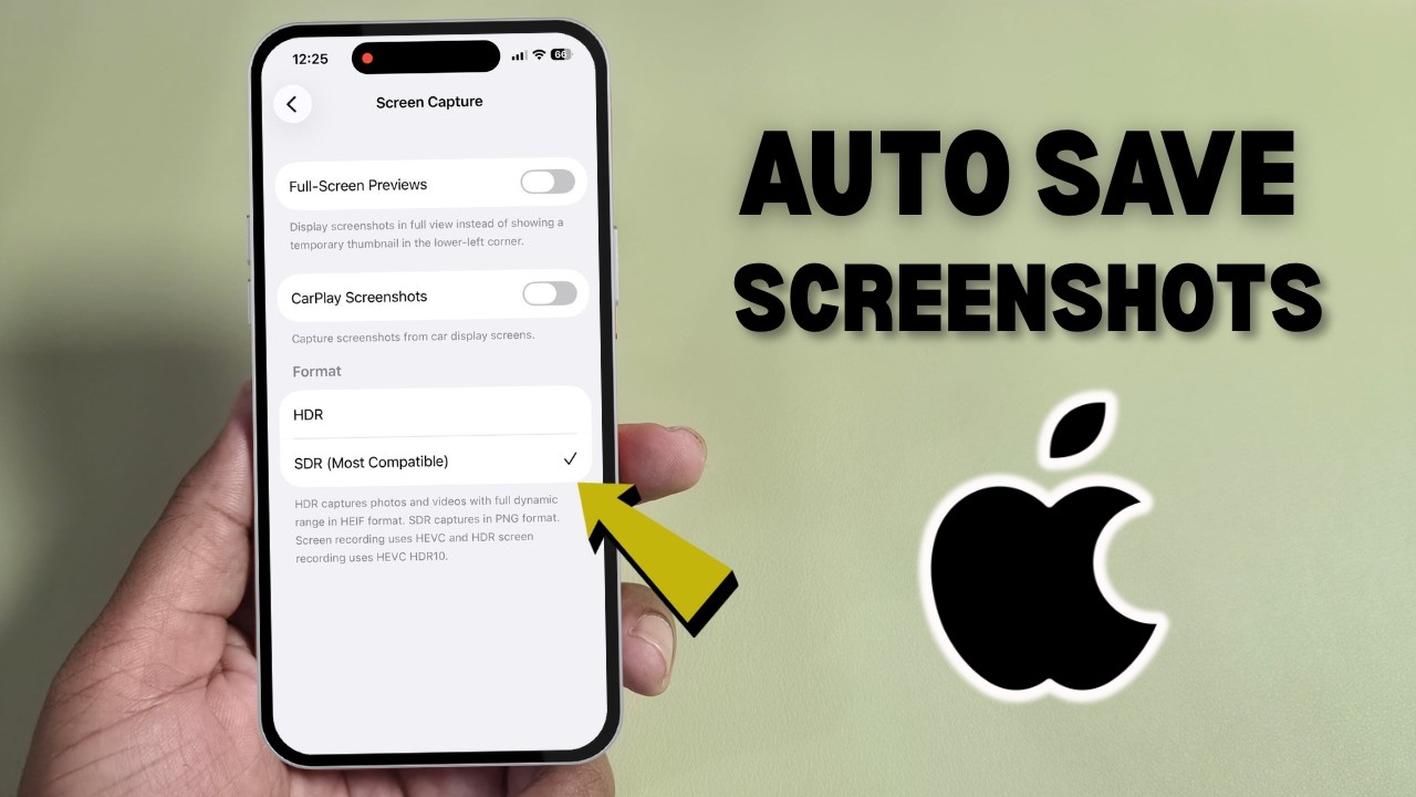 How To Automatically Save Screenshots on iPhone (2026) - YouTube