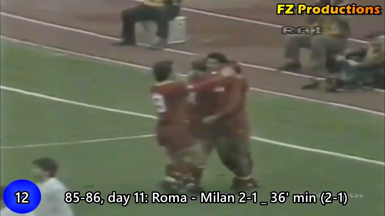 Toninho Cerezo - 27 goals in Serie A (Roma, Sampdoria 1983-1992)