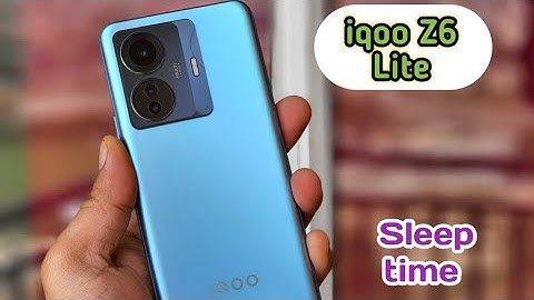 How To Change Screen Lock Time Setting In IQOO Z6 Lite 5G, IQOO Z6 Lite 5G,Sleep Time