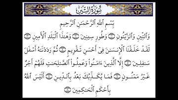 سورة التين كاملة بصوت شيخ سعد الغامدي // Surah At Teen Full Sheikh Saad Al Ghamidi